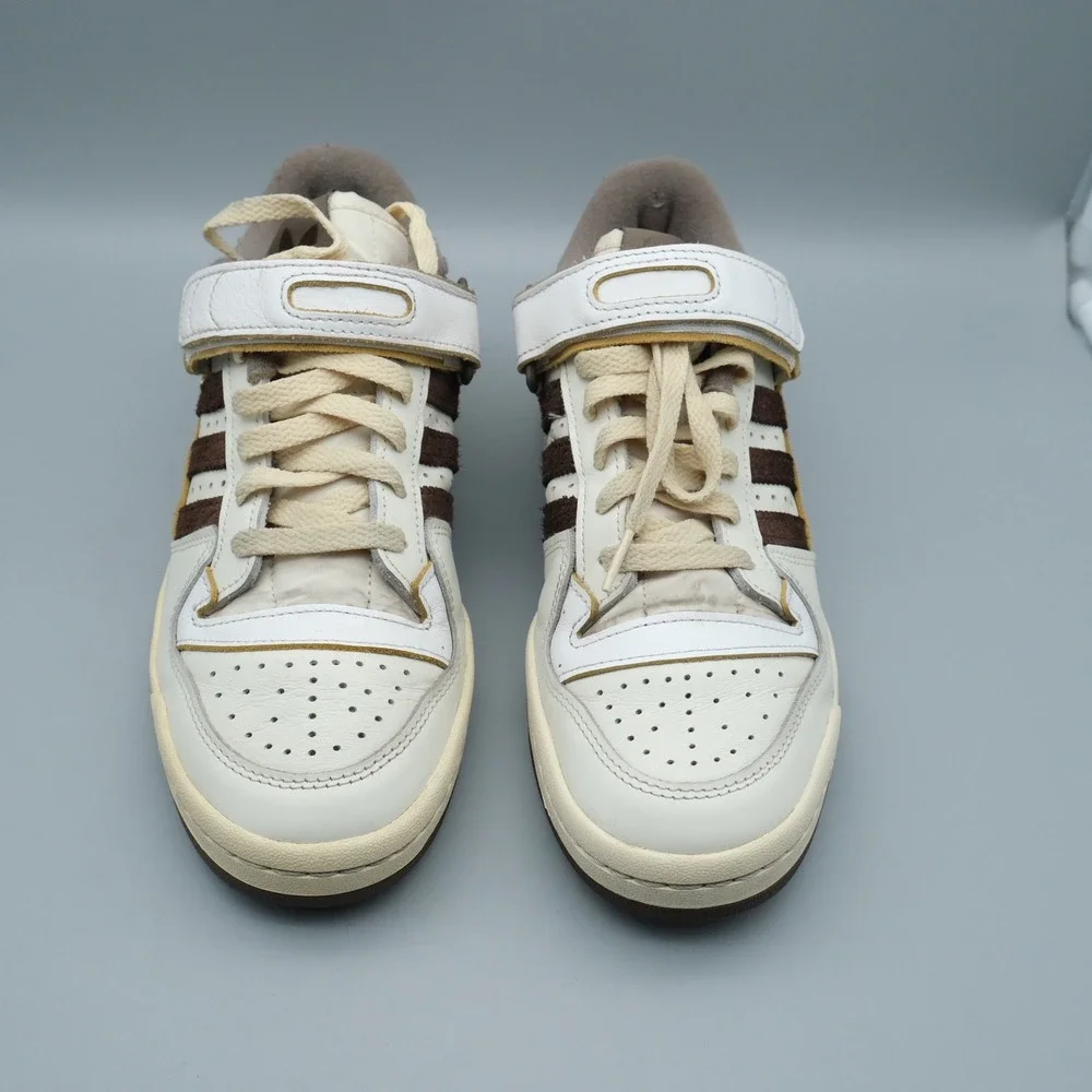 Adidas Forum 84 Low Off White Brown Men size 7 Suede Strap Retro GX4567 Sneaker